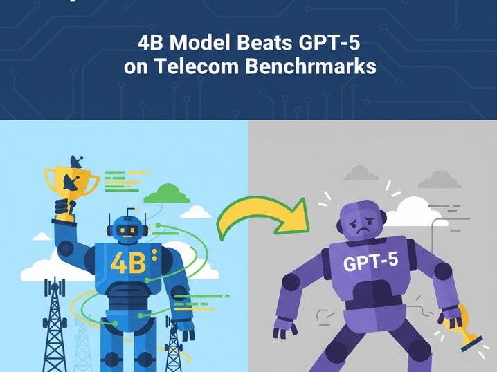 Specialization Over Scale: 4B Model Beats GPT-5 on Telecom Benchmarks